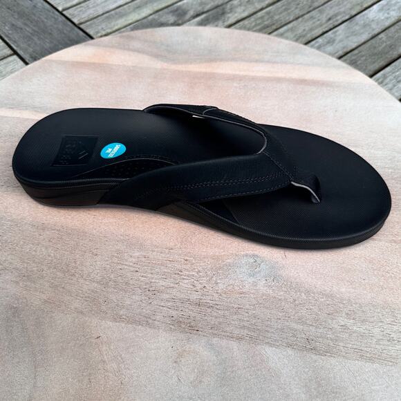 Reef Cushion Spring C13638 Mens Flip Flop Sandals Black Thong Slip On Size 12 - Picture 1 of 8